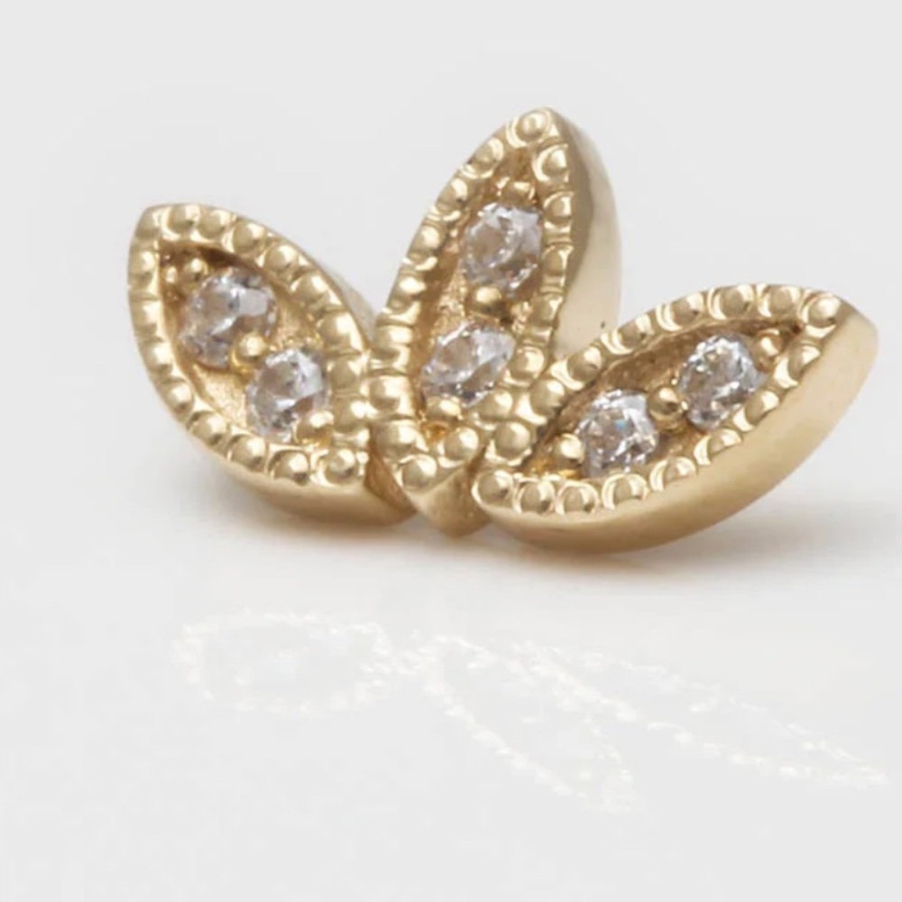 BVLA FIREFLY yellow gold and diamond threaded